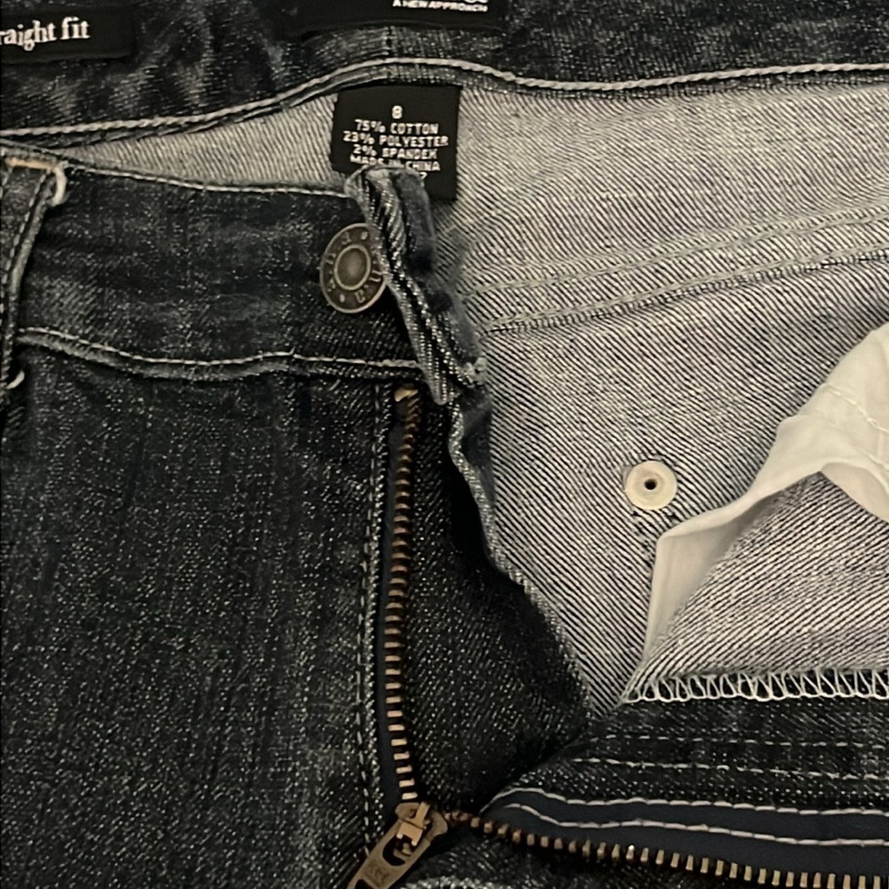 A.n.a. Straight Fit size 8 dark wash denim jeans - Picture 5 of 12